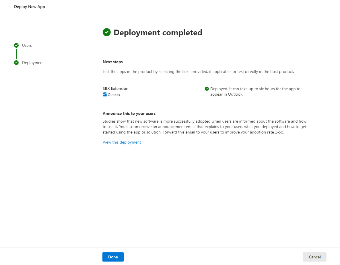 AppSource Add in Installation